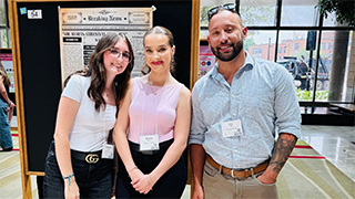 image of Professor C.J. Urso and students